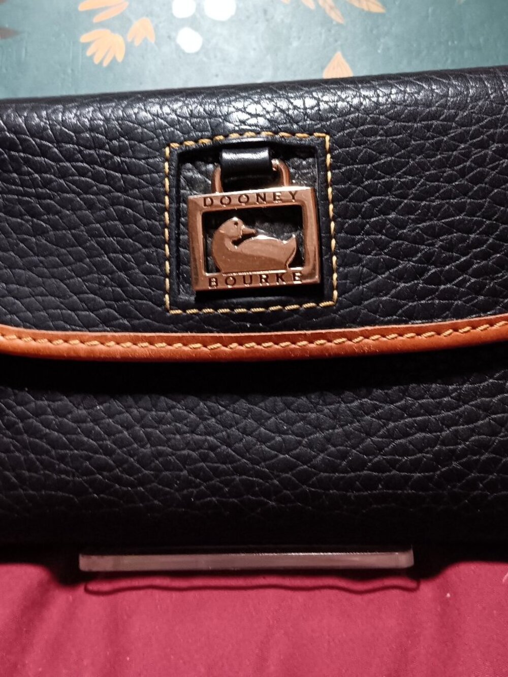 Dooney & Bourke Vintage Leather checkbook wallet